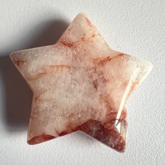 Fire Quartz Crystal Star‎ Carving (8) - Picture 5 of 9